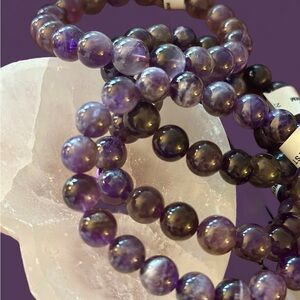 Grapes of Abundance or Amethyst Crystal Bracelet